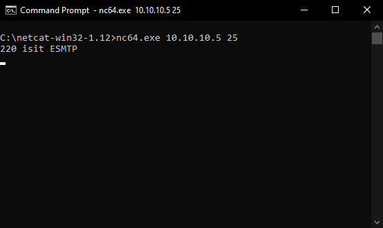Подключение с использованием Netcat